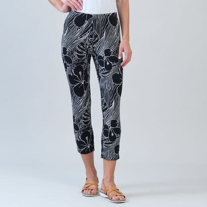 Crepe Knit - Signature Pull-On Capri - Orchid Sketch - Final Sale | Clara Sunwoo