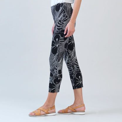 Crepe Knit - Signature Pull-On Capri - Orchid Sketch - Final Sale | Clara Sunwoo
