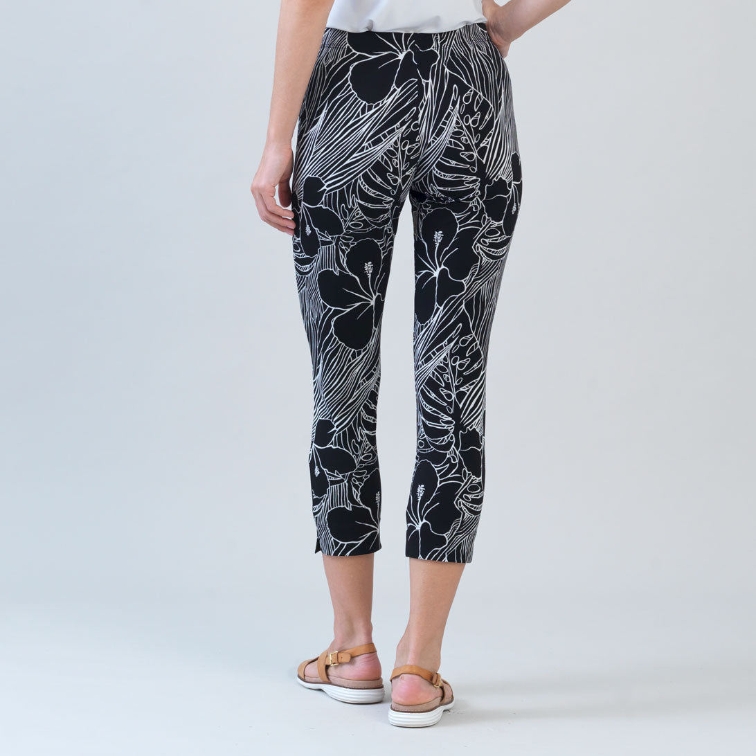 Crepe Knit - Signature Pull-On Capri - Orchid Sketch - Final Sale | Clara Sunwoo