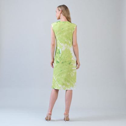 Signature Side Slit Midi Dress - Floral Citrus - Final Sale | Clara Sunwoo