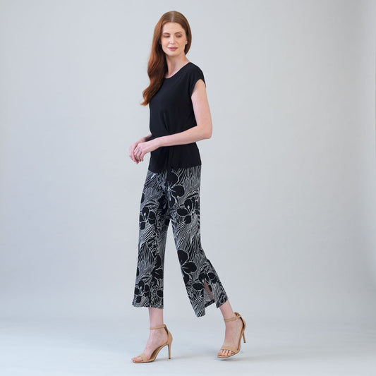 Slant Sleeve Side Tie Top - Black | Clara Sunwoo
