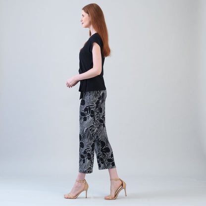 Slant Sleeve Side Tie Top - Black | Clara Sunwoo