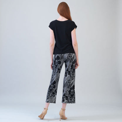 Slant Sleeve Side Tie Top - Black | Clara Sunwoo