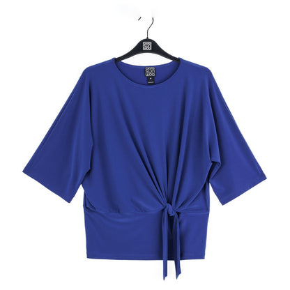 Signature Side Tie Top - Cobalt - Limited Sizes | Clara Sunwoo