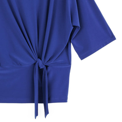 Signature Side Tie Top - Cobalt - Limited Sizes | Clara Sunwoo