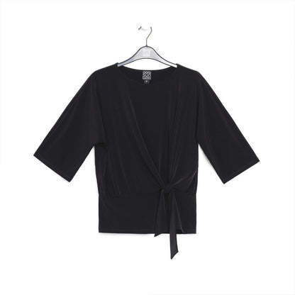Signature Side Tie Top - Black | Clara Sunwoo