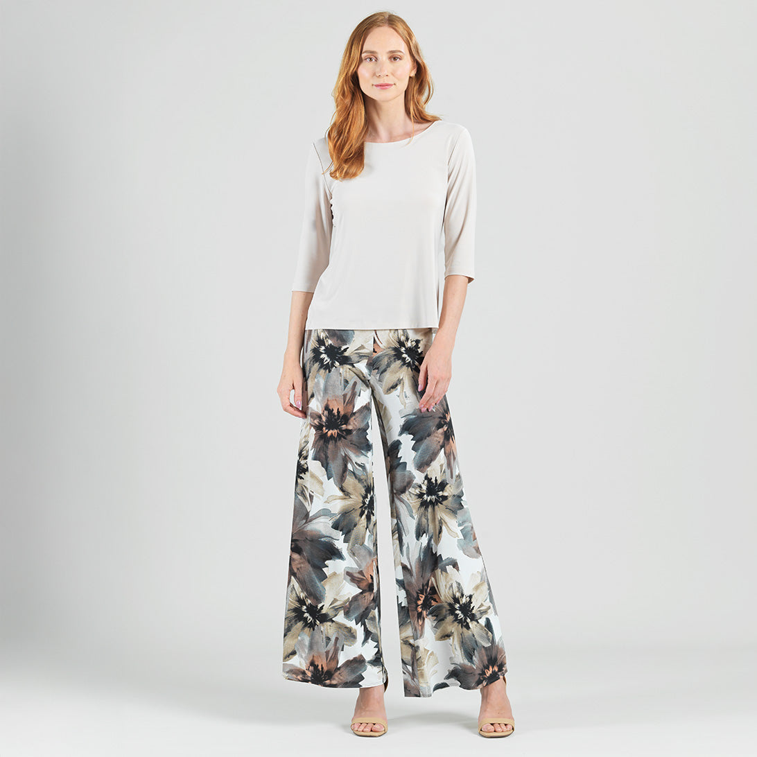 Scoop Neck Half Sleeve Top - Bone | Clara Sunwoo