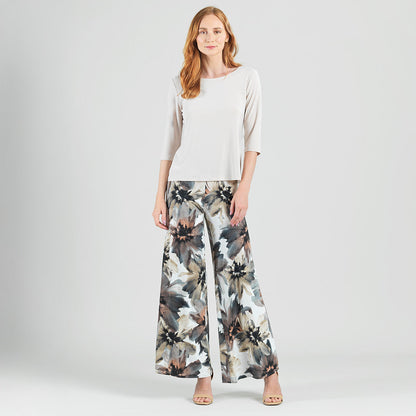 Scoop Neck Half Sleeve Top - Bone | Clara Sunwoo