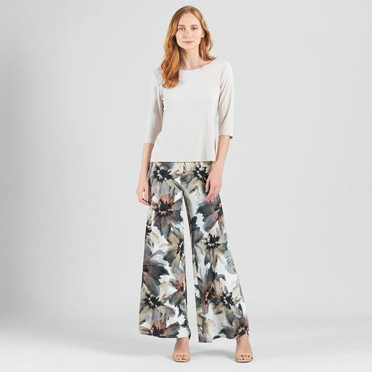 Scoop Neck Half Sleeve Top - Bone | Clara Sunwoo
