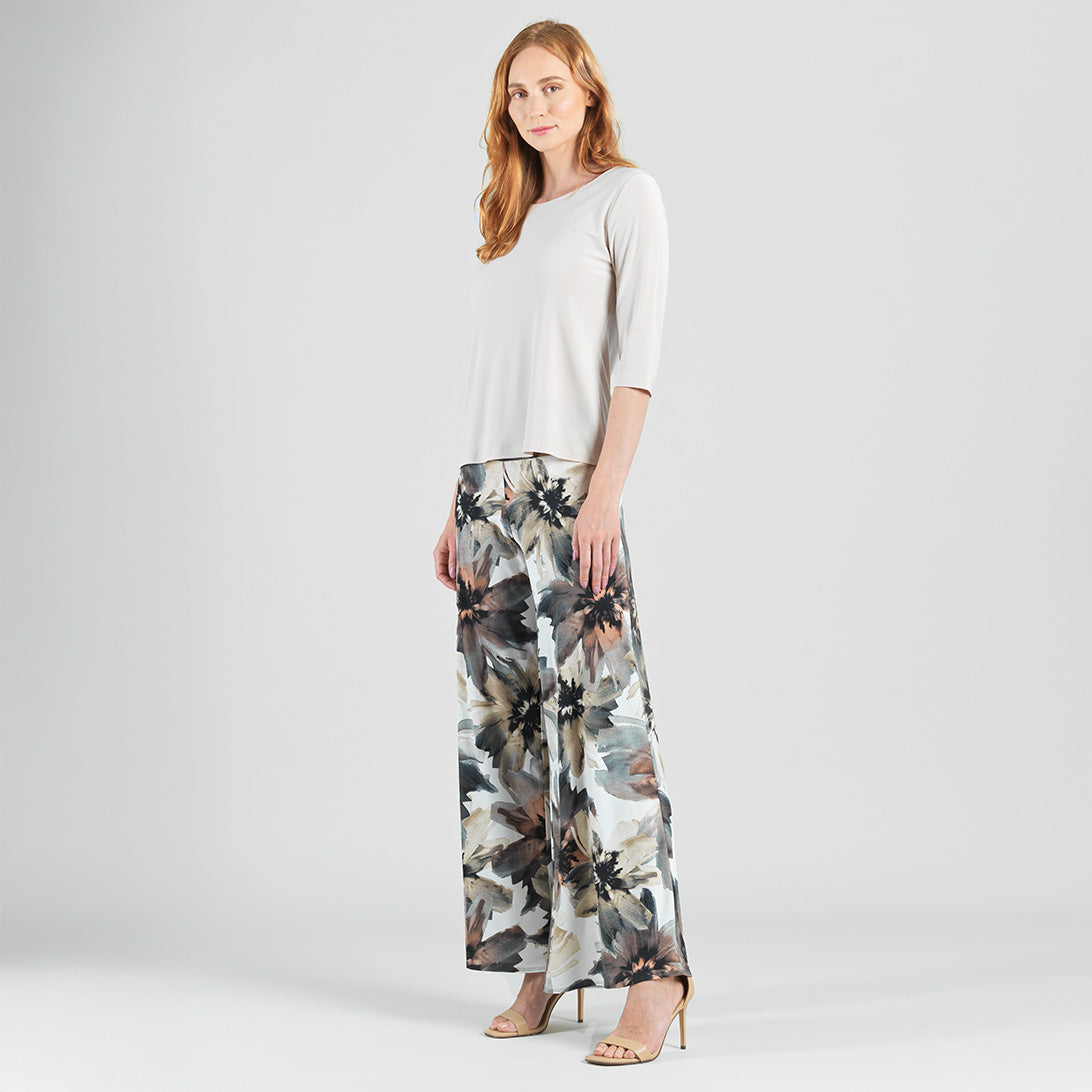 Scoop Neck Half Sleeve Top - Bone | Clara Sunwoo