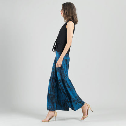 Sleeveless V-Neck Center Front Tie Top - Black | Clara Sunwoo
