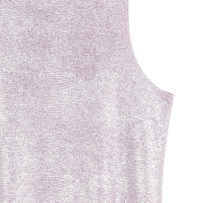 Glitter Foil - Jewel Neck Tank - Pink - Final Sale | Clara Sunwoo