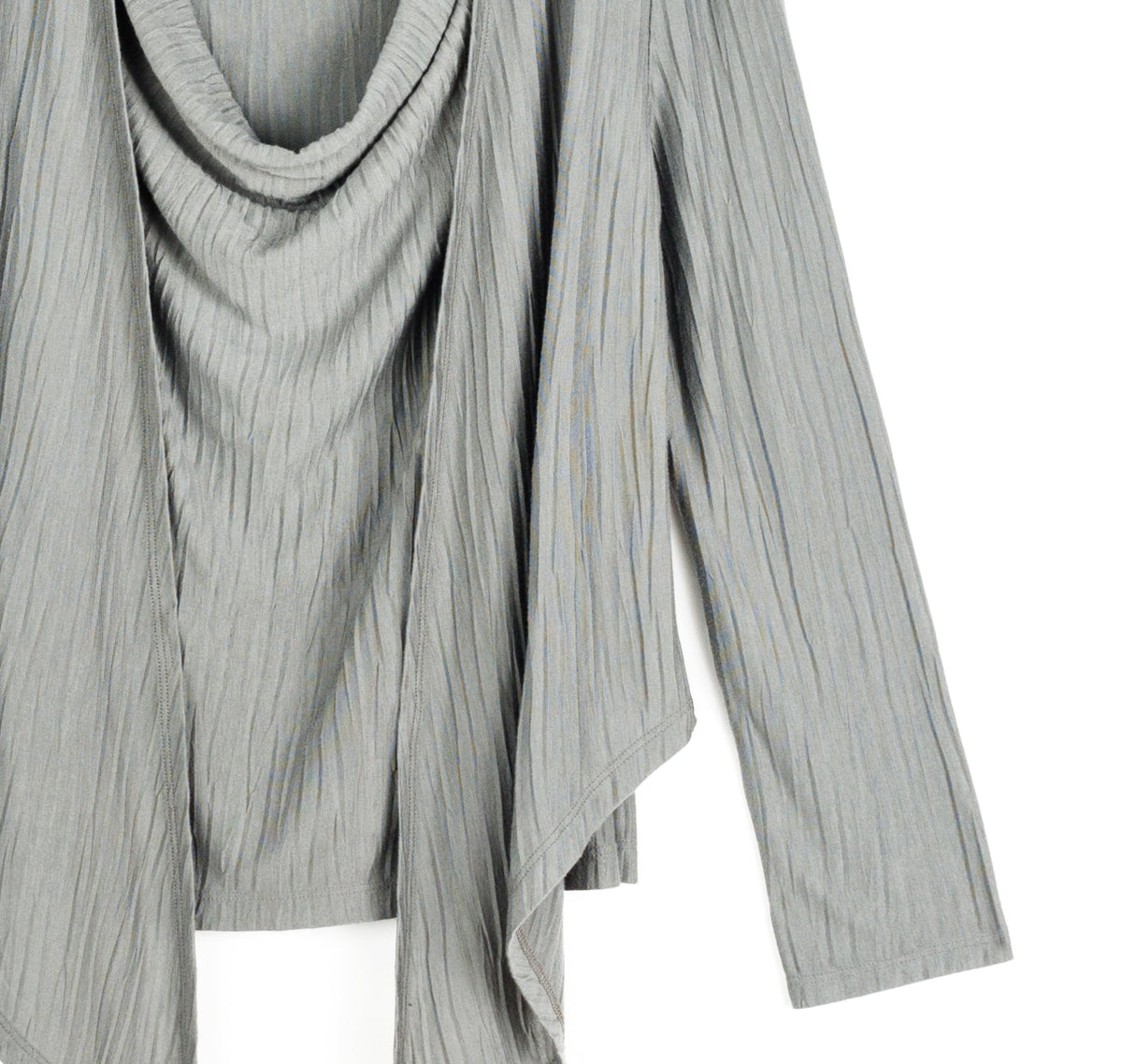 Soft Pleat Knit - 2pc Cardigan & Cowl Tank Twinset - Olive - Final Sale | Clara Sunwoo