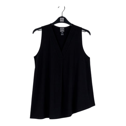Asymmetrical Tunic Tank - Black - Final Sale | Clara Sunwoo