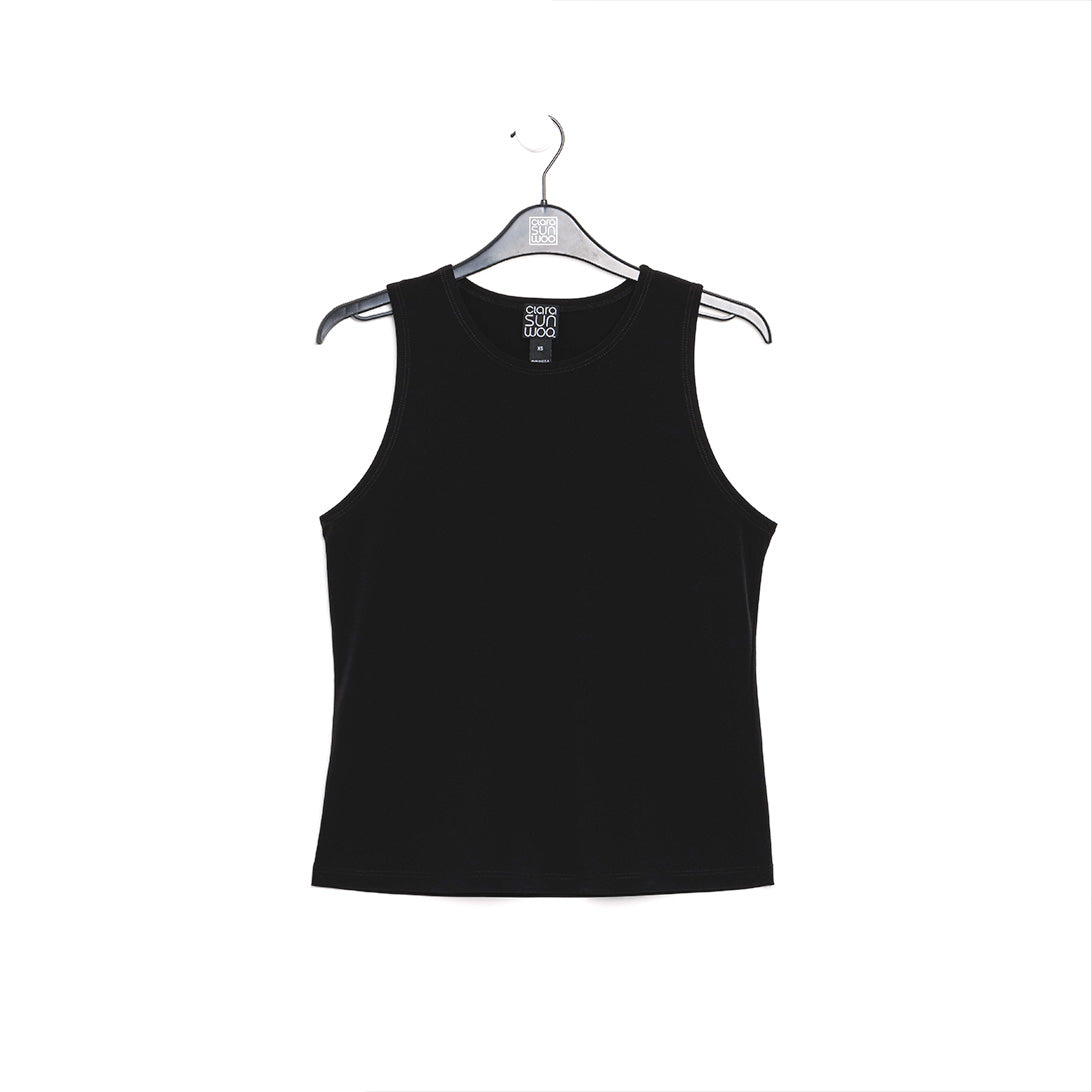 Modern Jewel Neck Tank - 5 Colors | Clara Sunwoo