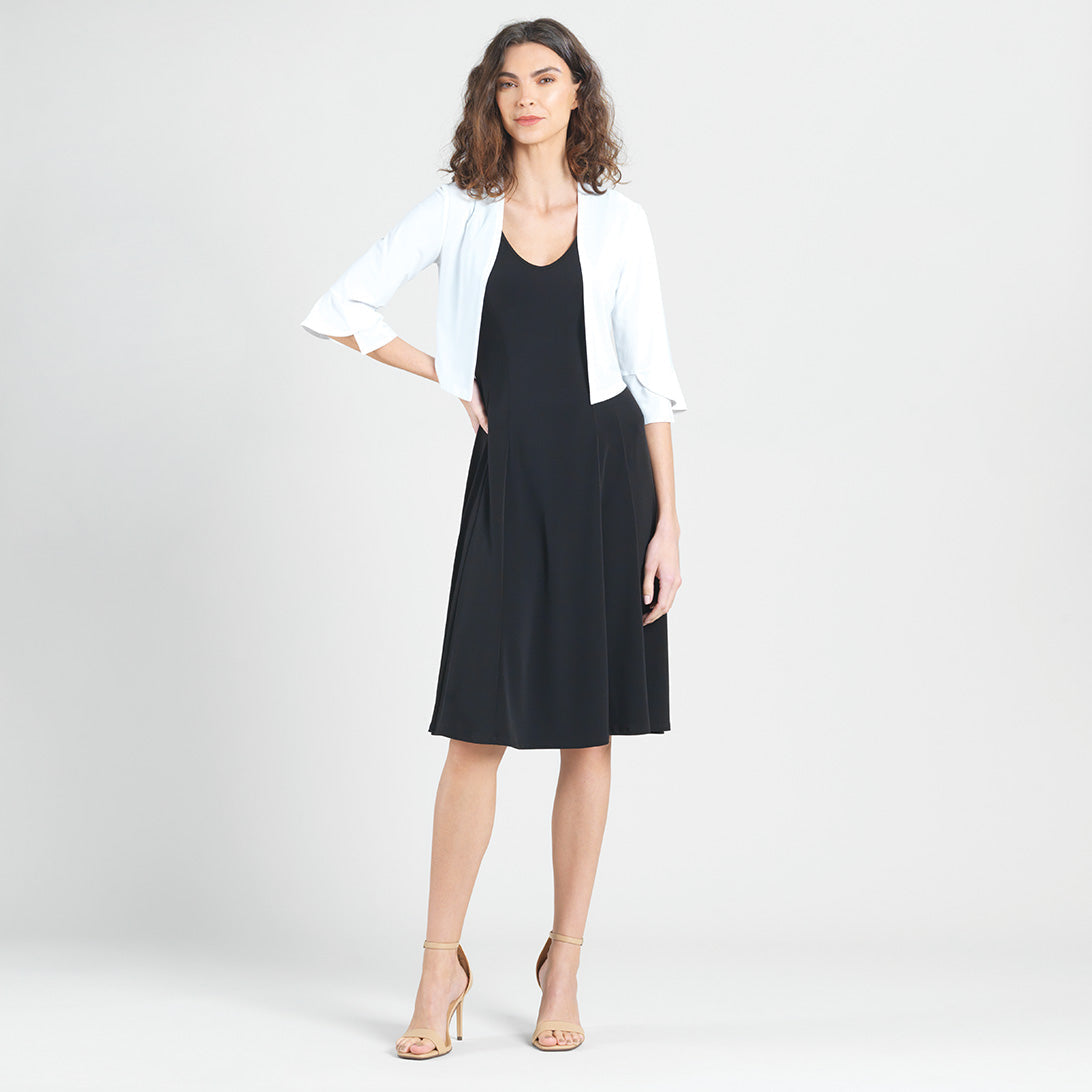 Tulip Cuff Shrug - White - Limited Sizes | Clara Sunwoo