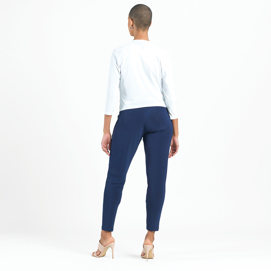Modern Tie Front Cardigan - White | Clara Sunwoo