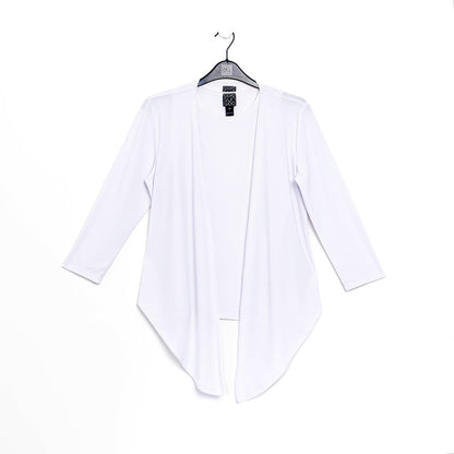 Modern Tie Front Cardigan - White | Clara Sunwoo