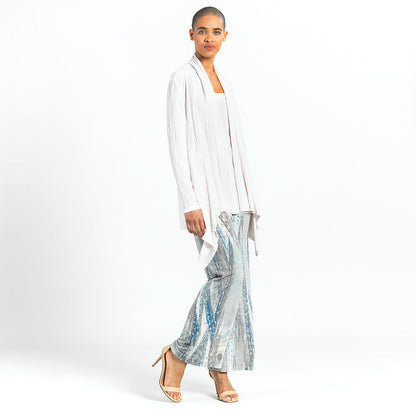 Soft Pleat Knit - Cardigan & Tank Twinset - Ivory - Final Sale! | Clara Sunwoo