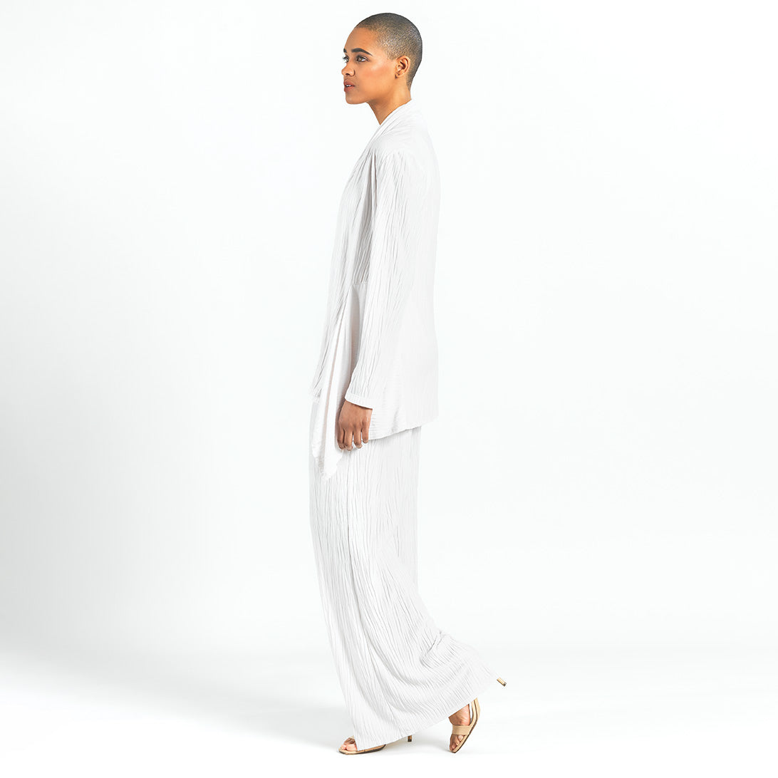 Soft Pleat Knit - Cardigan & Tank Twinset - Ivory - Final Sale! | Clara Sunwoo