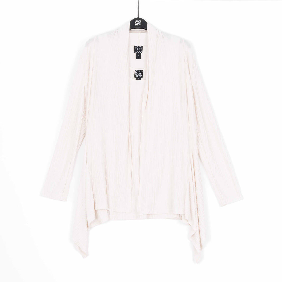 Soft Pleat Knit - Cardigan & Tank Twinset - Ivory - Final Sale! | Clara Sunwoo