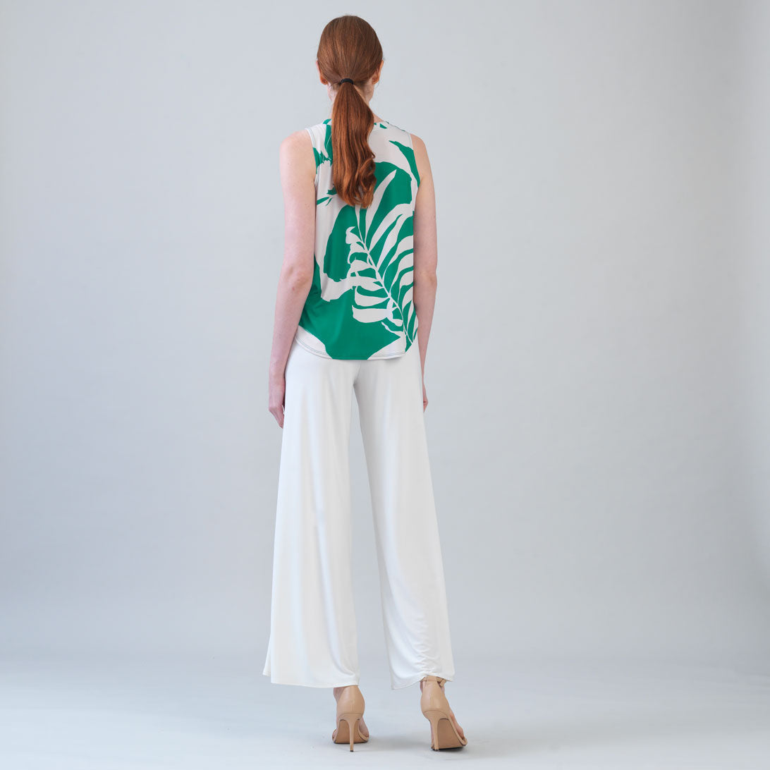 U-Neck Curved Hi-Low Tank - Floral Branch - Final Sale! | Clara Sunwoo