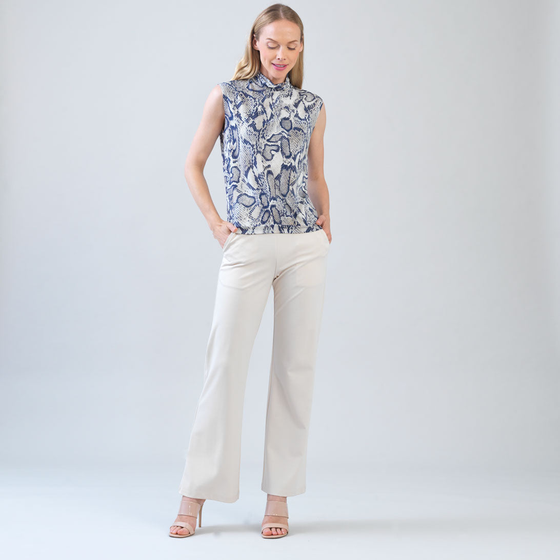 Butter Knit - Mock Neck Box Tank - Python Scale - Final Sale! | Clara Sunwoo