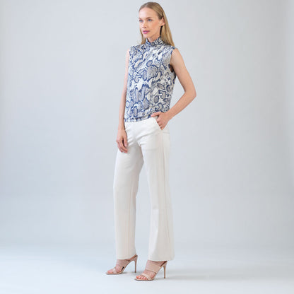 Butter Knit - Mock Neck Box Tank - Python Scale - Final Sale! | Clara Sunwoo