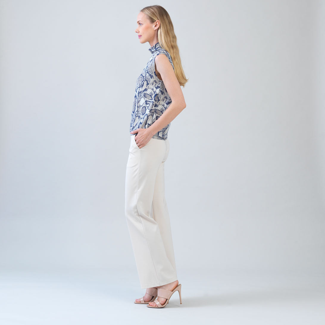 Butter Knit - Mock Neck Box Tank - Python Scale - Final Sale! | Clara Sunwoo