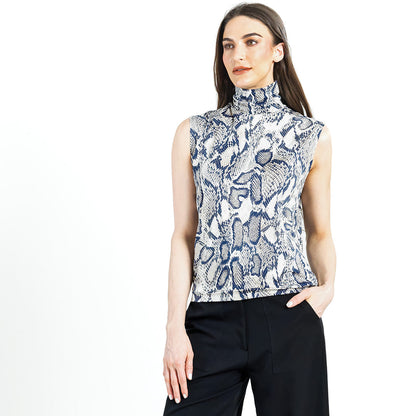 Butter Knit - Mock Neck Box Tank - Python Scale - Final Sale! | Clara Sunwoo