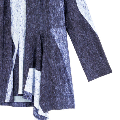 Silky Pleat - 2pc Draped Cardigan & Tank Twinset - Lunar Stripe - Final Sale | Clara Sunwoo