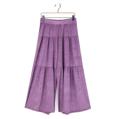 Crushed Silk Knit - Cardigan, Tank, Skirt-Pant 3pc Set - Plum - Final Sale! | Clara Sunwoo