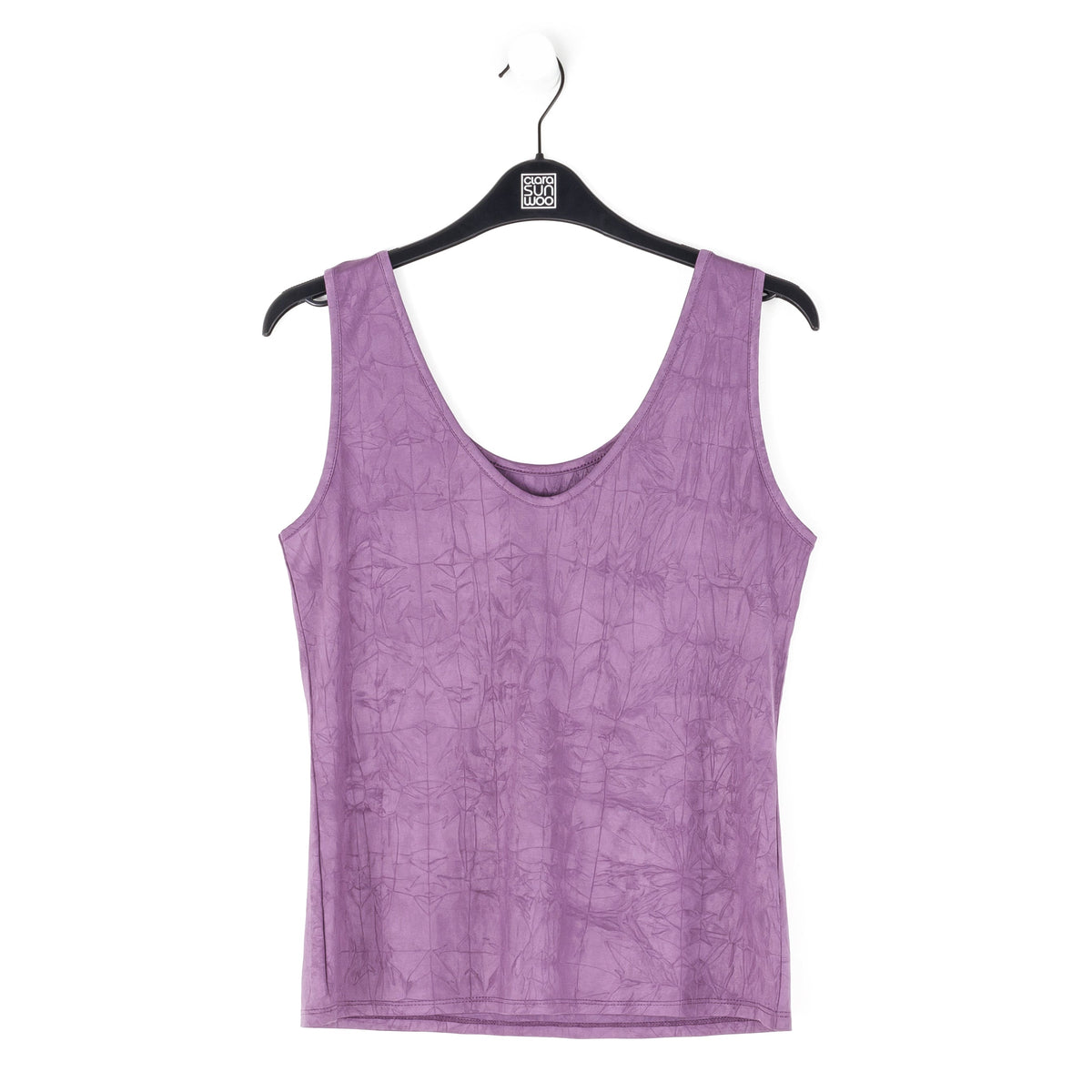 Crushed Silk Knit - Cardigan, Tank, Skirt-Pant 3pc Set - Plum - Final Sale! | Clara Sunwoo