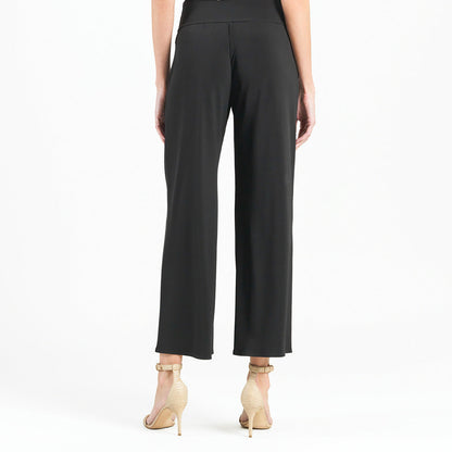 Front Slit Ankle Petal Pant - Black | Clara Sunwoo