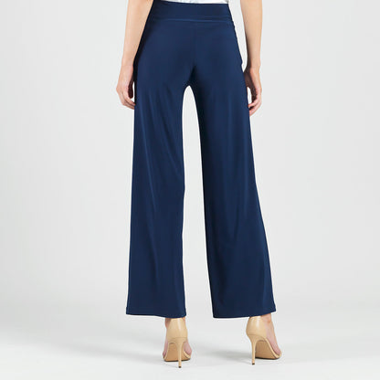 Signature Wide Leg Pocket Pant - Navy | Clara Sunwoo