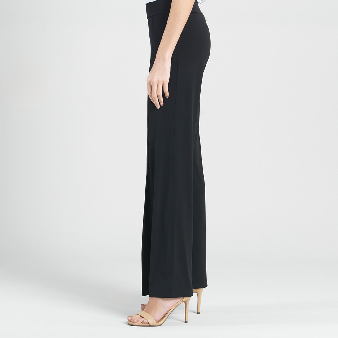 Kick Front High Slit Pant - Black | Clara Sunwoo