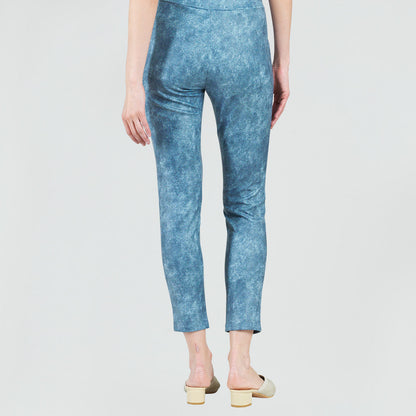 Liquid Leather™ - Textured Skinny Pocket Pant - Denim Print - Final Sale! | Clara Sunwoo