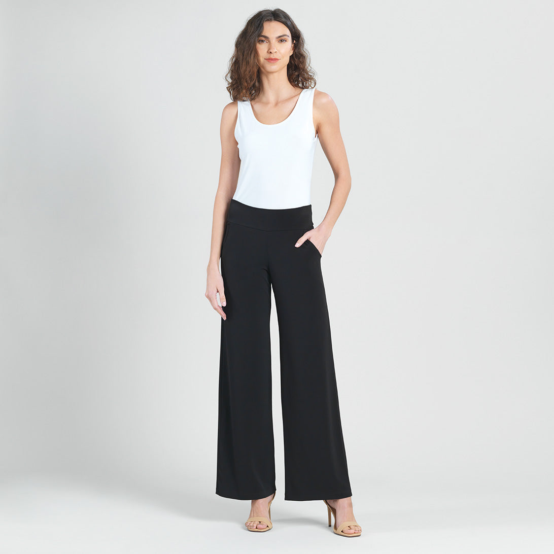 Signature Wide Leg Pocket Pant - Black | Clara Sunwoo