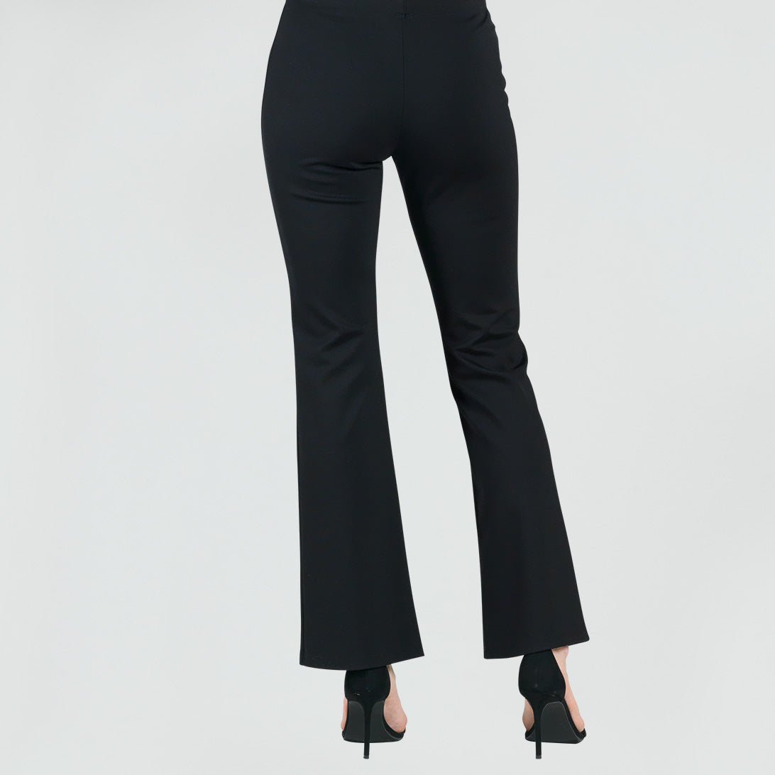 Ponte Knit - Boot Cut Pant - Black | Clara Sunwoo