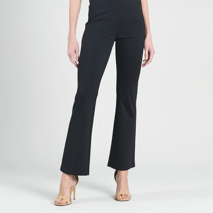 Ponte Knit - Boot Cut Pant - Black | Clara Sunwoo