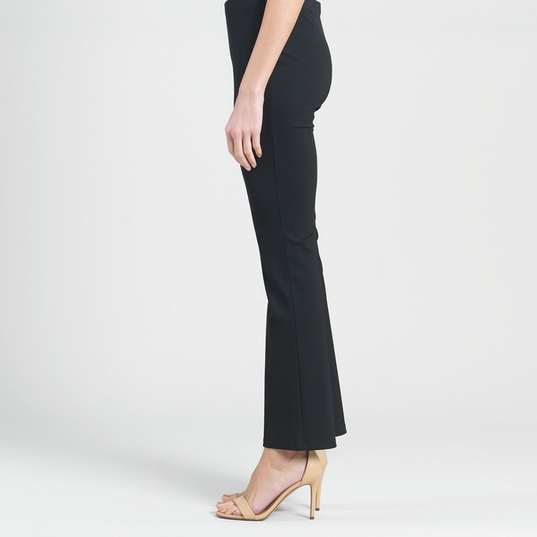 Ponte Knit - Boot Cut Pant - Black | Clara Sunwoo