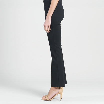 Ponte Knit - Boot Cut Pant - Black | Clara Sunwoo