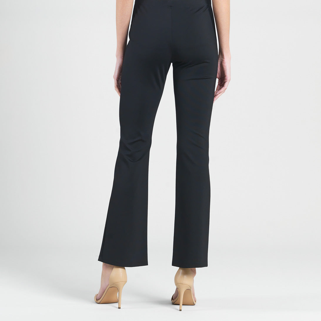 Ponte Knit - Boot Cut Pant - Black | Clara Sunwoo