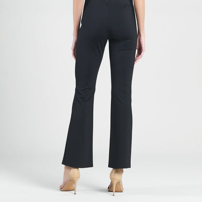 Ponte Knit - Boot Cut Pant - Black | Clara Sunwoo