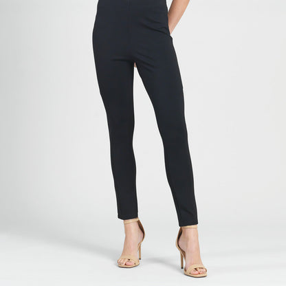 Ponte Knit - Slim Rider Pant - Black | Clara Sunwoo