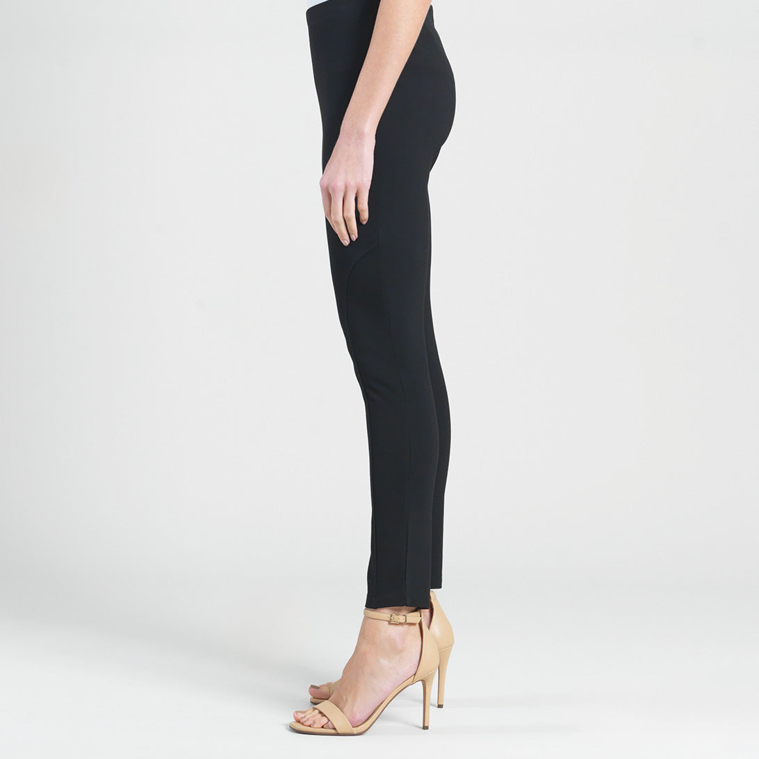 Ponte Knit - Slim Rider Pant - Black | Clara Sunwoo