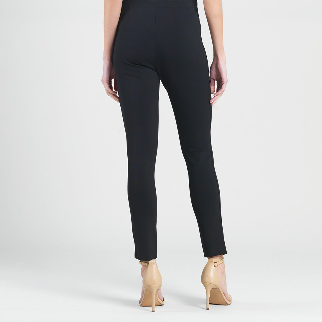 Ponte Knit - Slim Rider Pant - Black | Clara Sunwoo