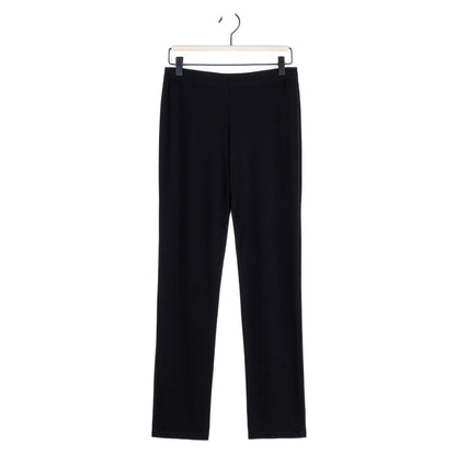 Rayon-Ponte Knit - Straight Leg Pocket Pant - Black - Final Sale | Clara Sunwoo