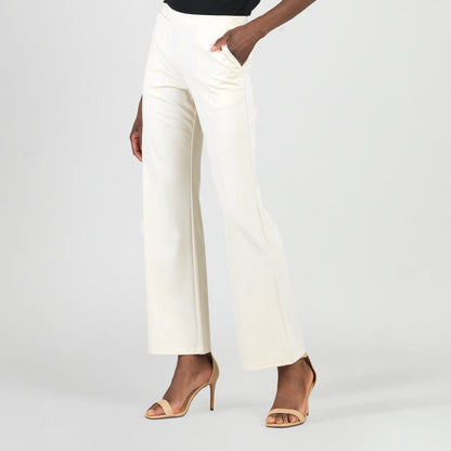 Rayon-Ponte Knit - Loose Leg Pocket Pant - Khaki | Clara Sunwoo