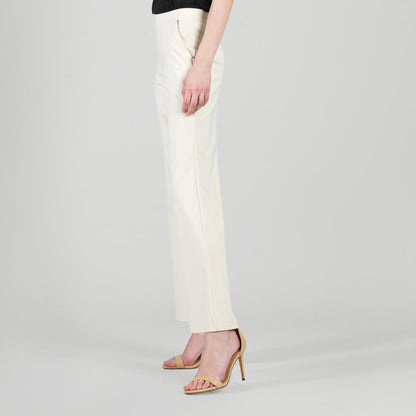 Rayon-Ponte Knit - Loose Leg Pocket Pant - Khaki | Clara Sunwoo